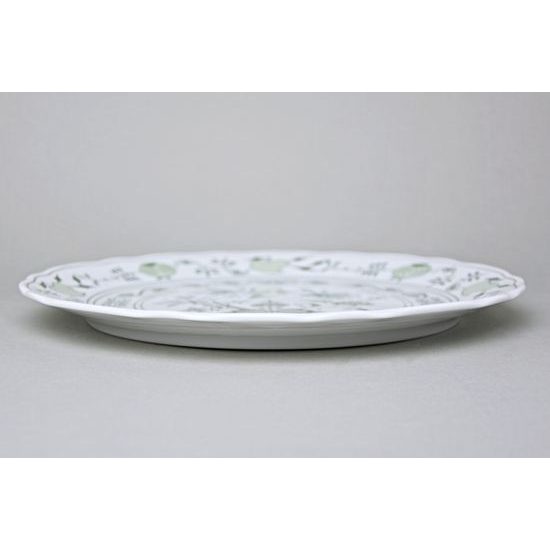 Plate club (pizza) 30 cm, Green Onion Pattern, Cesky porcelan a.s.