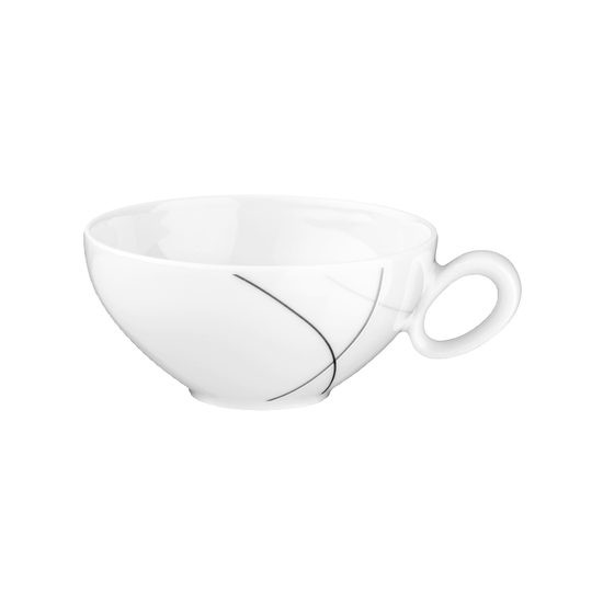 Tea cup and saucer, Trio 71381 Highline, Seltmann Porcelain