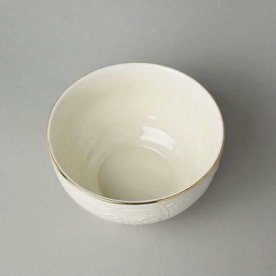 Miska vysoká na rýži 13 cm, Thun 1794, karlovarský porcelán, BERNADOTTE ivory + zlato