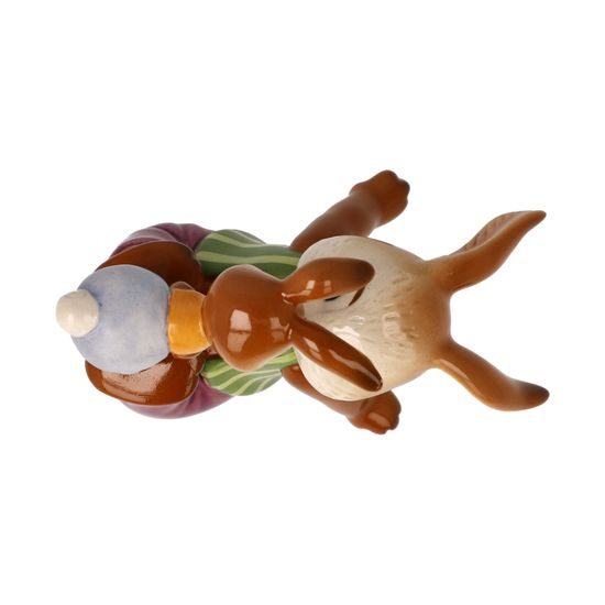 Rabbit figurine Cheeky boy 6 / 10 / 9cm, stoneware, Goebel