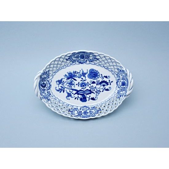 Basket perforated 21 cm, Original Blue Onion Pattern