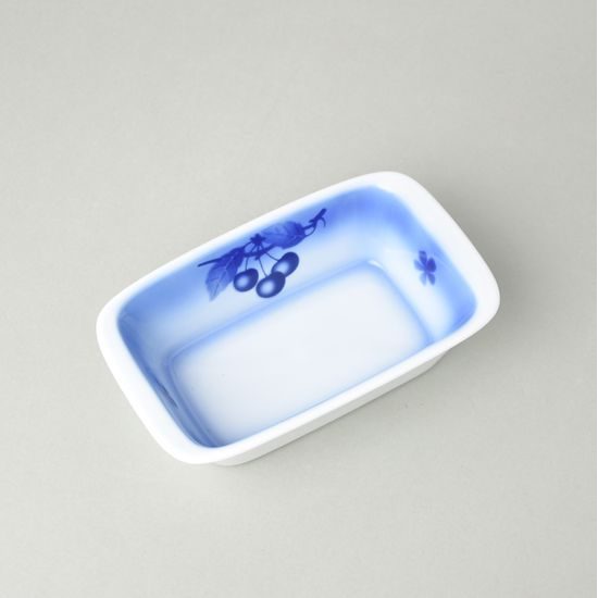 Small baking bowl 17 x 10,5 x 4,5 cm, Thun 1794, karlovarský porcelán, BLUE CHERRY