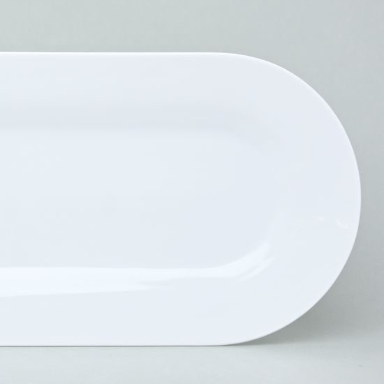 Bohemia White, Dish oval 40,5 x 20 cm, Pelcl design, Cesky porcelan a.s.