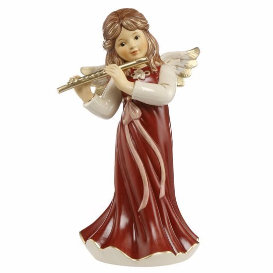 Himmelsboten in Bordeaux: Angel Heaven Music 32 cm, Goebel porcelain