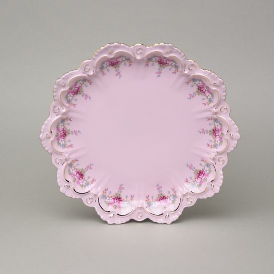 Talíř dezertní 23 cm, Lenka 563, Růžový porcelán z Chodova