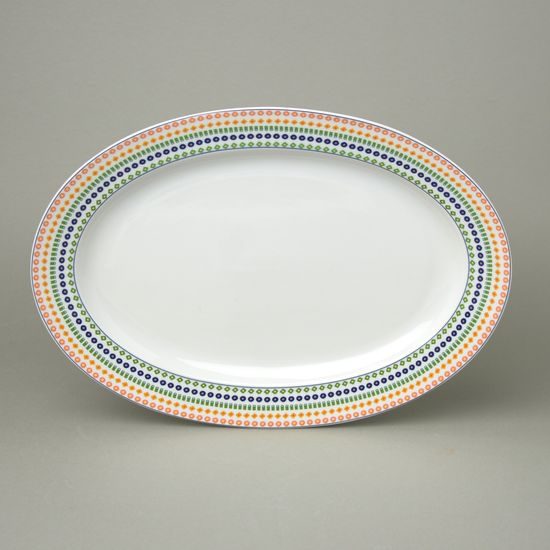 Opál 80110: Dish oval flat 32 cm, Thun 1794, karlovarský porcelán