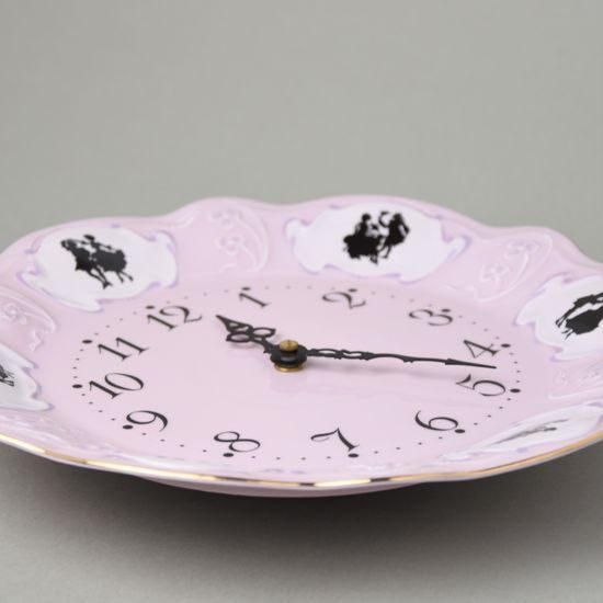 Clock 25 cm wall, Olga 418, Rose China