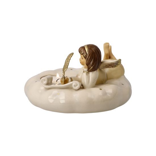 Angel Letter to the Holy Child 15 / 15 / 9 cm, stoneware, Goebel