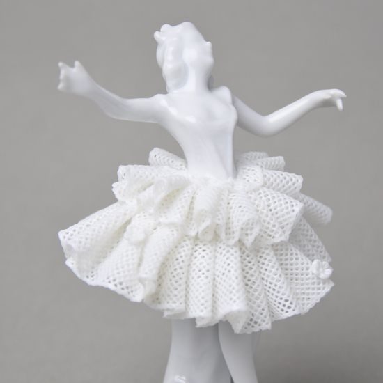 Tanečnice s krajkou 12 cm, Kurt Steiner, nedekor, Porcelánové figurky Unterweissbacher