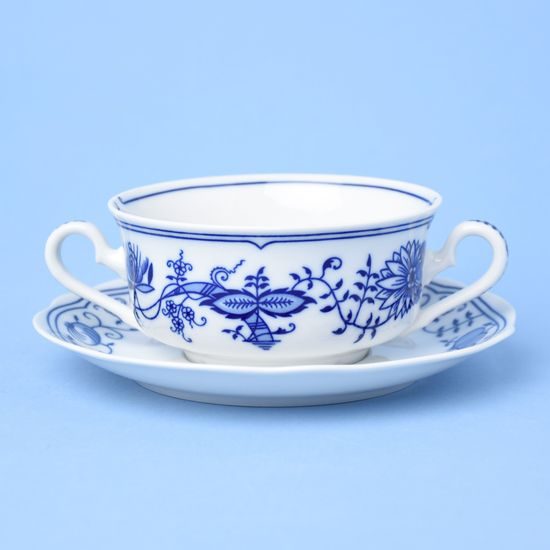 Blue Onion: Soup cup 350 ml + saucer 17 cm, Mary Anne, Leander Loučky