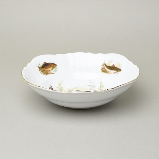 Bowl 23 cm, Thun 1794, karlovarský porcelán, BERNADOTTE fishing