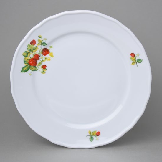 Dinner plate 26 cm, Strawberries, Český porcelán a.s.