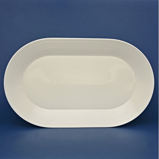 Platter oval 38 cm, Lea ivory, Thun 1794