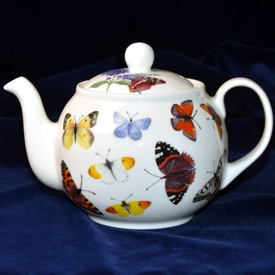 Butterfly Garden, Teapot 0,9 l, Roy Kirkham, English Fine Bone China