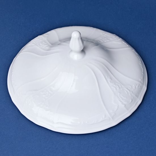 Lid for 1,5 l vegetable bowl, Thun 1794 Carlsbad porcelain, BERNADOTTE white