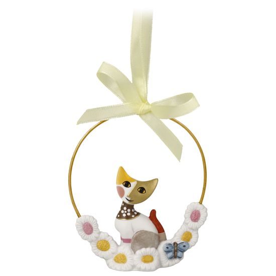 Hanging ornament La Raggiante 7.5 / 2 / 8.5cm, biscuit china, Cats Goebel R. Wachtmeister