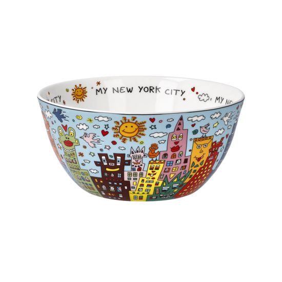 Bowl James Rizzi - My New York City Day, 15 / 15 / 7 cm, Fine Bone China, Goebel