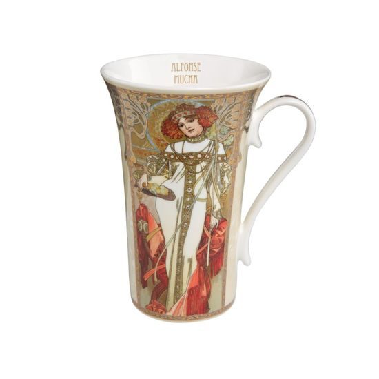 Mug Autumn / Winter, 15 cm, Porcelain, A. Mucha, Goebel Artis Orbis