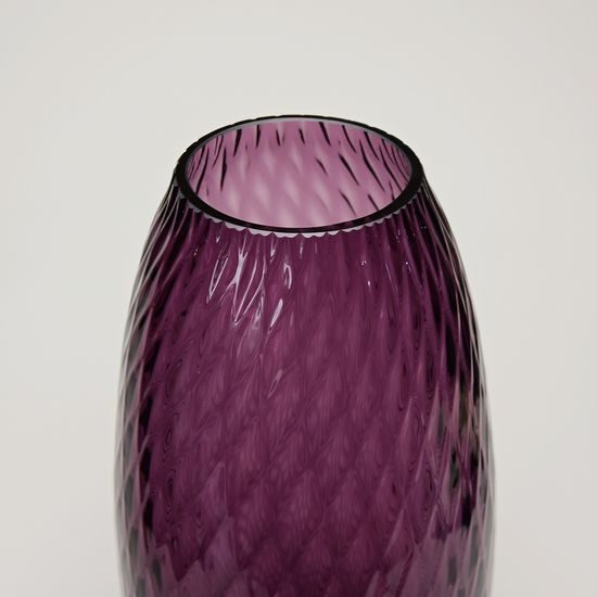 Egermann: Vase Amethyst, h: 32,5 cm, Crystal Vases Egermann