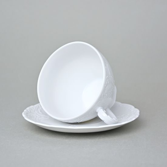 Cup 200 ml and saucer tea, Opera white, Cesky porcelan a.s.