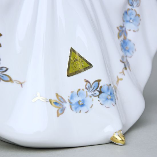 Dívka Rokoko, 17 x 11 x 19,5 cm, Isis, Porcelánové figurky Duchcov