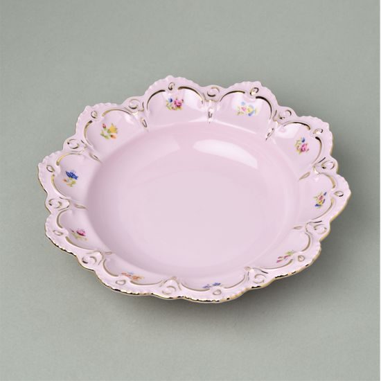 Plate deep 22 cm, Lenka 247, Rose china Chodov