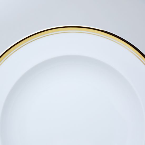 511: Deep Plate 22,5 cm, Sabina, Golden Line, Leander Loučky