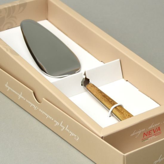 Lopatka na dort, BISTROT dřevěná textura, NEVA