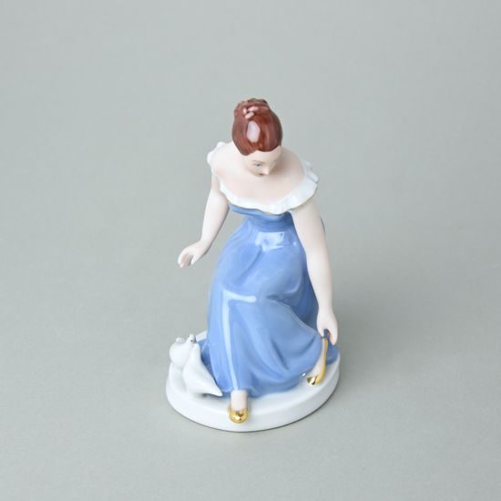 Cindrella 10,5 x 7,0 x 14 cm, luxor, Porcelain figures Duchcov