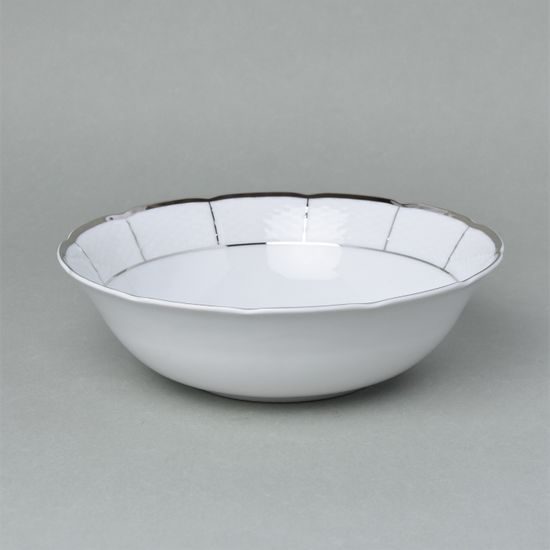 Bowl 24 cm, Thun 1794, karlovarský porcelán, MENUET platinum
