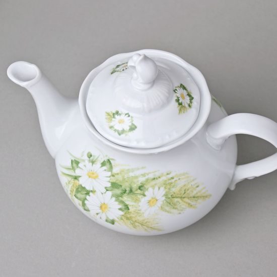 Víčko ke konvici 1,2 l čajové, Thun 1794, karlovarský porcelán, CONSTANCE 80262 kopretiny