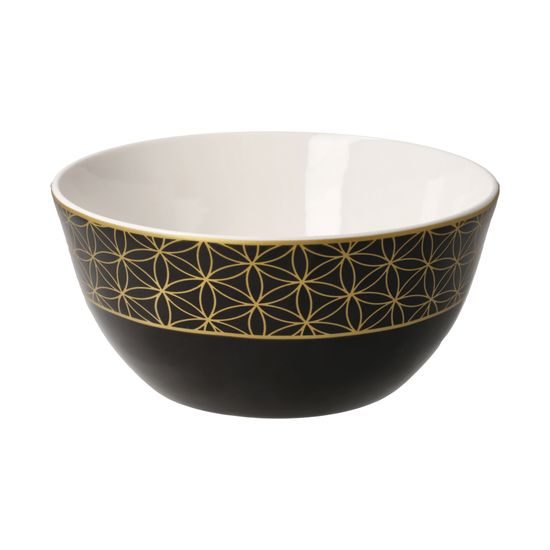 Bowl Jin Jang black 15 / 15 / 7cm, Fine Bone China, Goebel