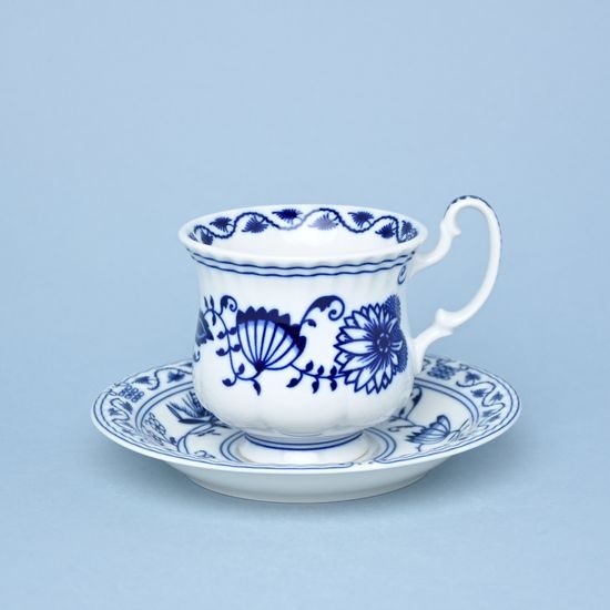Blue Onion: Cup 200 ml and saucer 15 cm Monika, Leander 1907