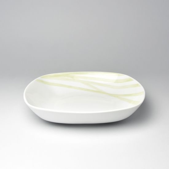 Plate - deep 4-hr 21 cm light green, Sketch Basic, Seltmann porcelain