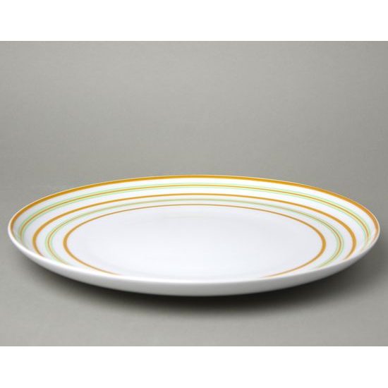 Dish round flat 30 cm, Thun 1794, karlovarský porcelán, Tom 29958