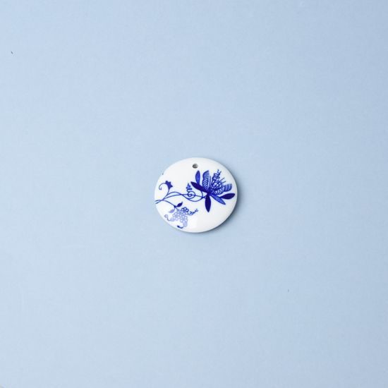 Vánoční dekorace - placatá koulička 5 cm, Cibulák, originální z Dubí