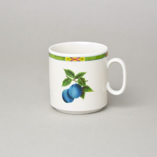 Hrnek Lucas 0,27 l, ovoce + ivory, Český porcelán a.s.