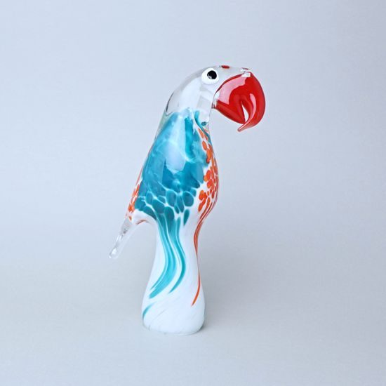 Parrot – solid glass, 20 cm (small), GlasStar Bohemia Glass