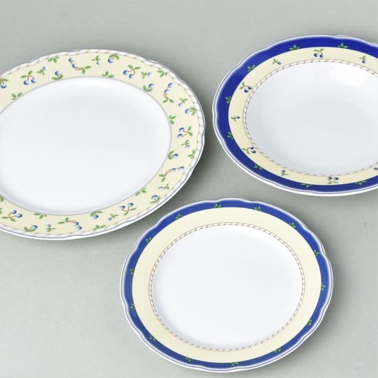 Rose 80147: Plate set for 4 pers. Thun 1794, karlovarský porcelán