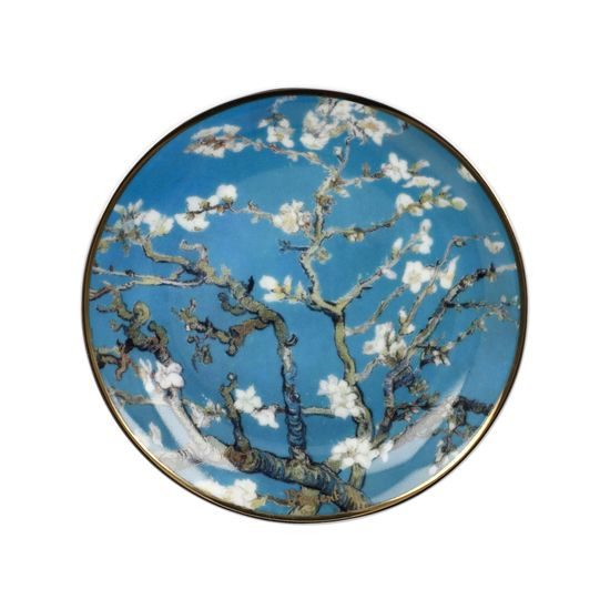 Miniature Plate V. van Gogh - Almond Tree Blue, Fine Bone China, Goebel