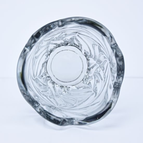 Skleněná váza Flora Grey, 28 cm, Aurum Crystal