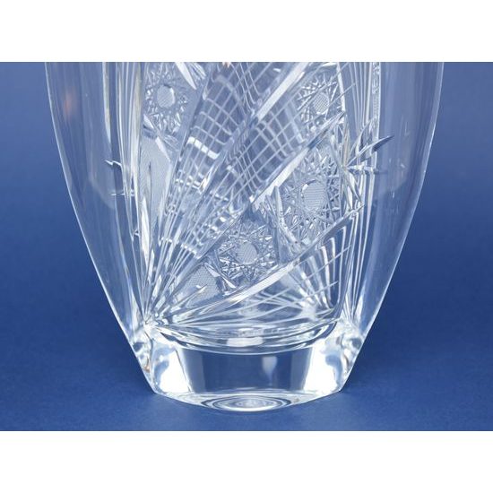 Crystal Hand Cut Vase, Orbit, 305 mm, Crystal BOHEMIA