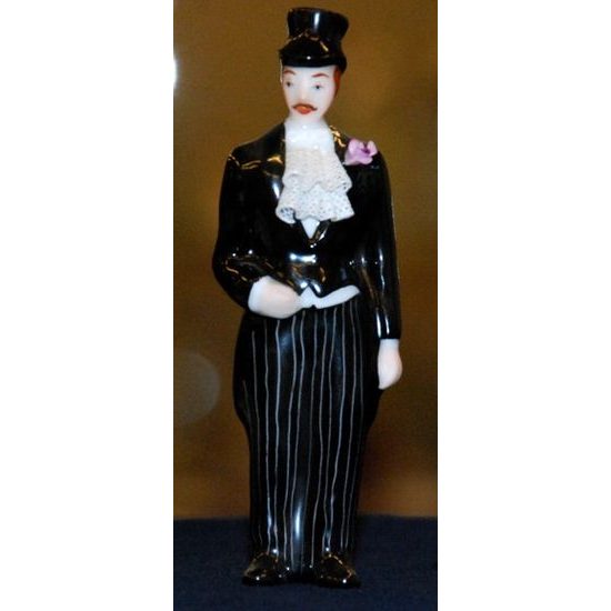 Groom 11 cm, Porcelain Figures Duchcov