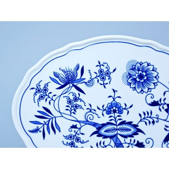 Board oval footed 24,5 cm, Original Blue Onion Pattern