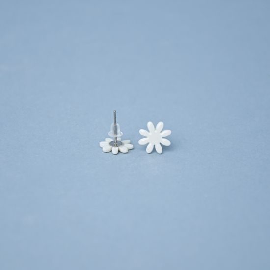 Earings: Daisy 1 cm, Porcelain Jewels Studio Mallys