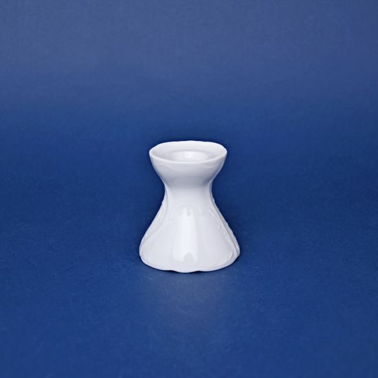 Candleholder 6,5 cm, Thun 1794 Carlsbad porcelain, BERNADOTTE white