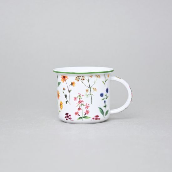 Hrnek Tina Fantazie, Drobné luční květy, 100 ml mini, Český porcelán a.s.