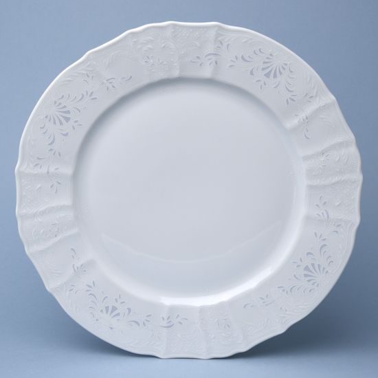Mráz bez linky: Mísa mělká kulatá 30 cm (klubový talíř), Thun 1794, karlovarský porcelán, BERNADOTTE