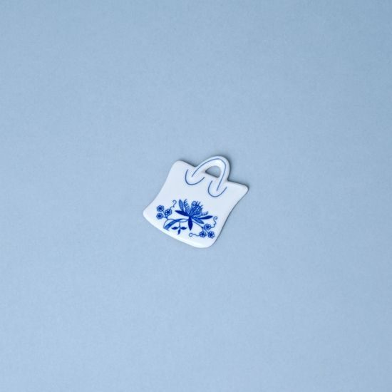 Magnet nákupní taška 6,2 x 4 cm, Cibulák, originální z Dubí
