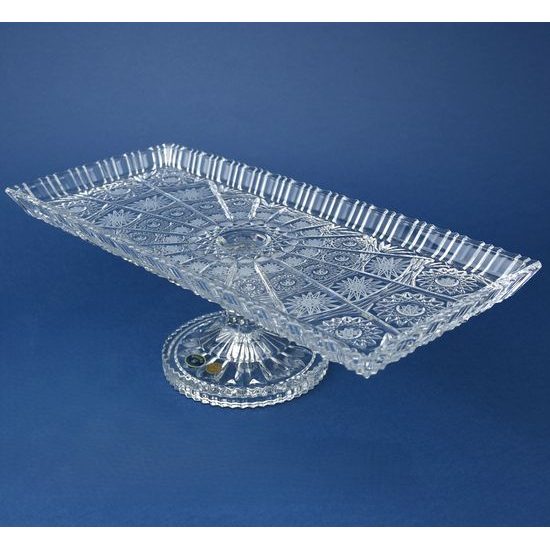 Podnos na noze 39 x 17,5 x 12 cm, brus 500pk, Bohemia Crystal